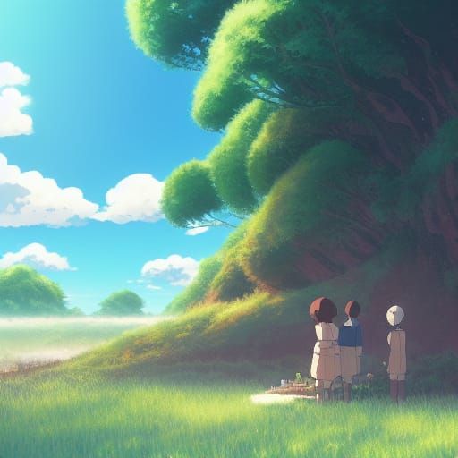 Ghibli-Style Food Still Life, Anime Key Visual