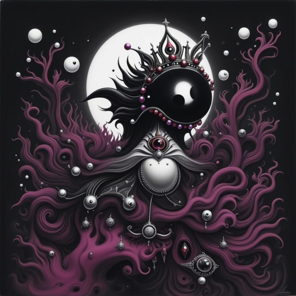 Victorian Midnight Moon Queen in Killer Queen Style