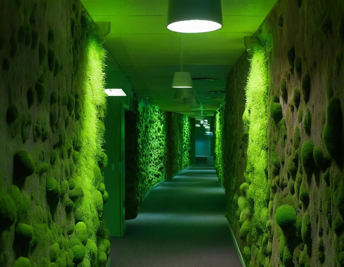 Bioessence Fungus Lit Cavern Hallway