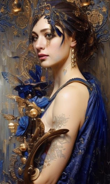 Elegant Ravenclaw Ornament in Dark Royal Style