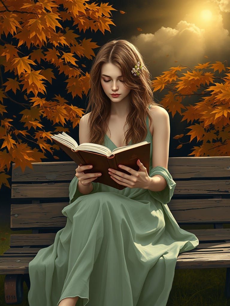 Serene Figure Lost in Nature's Splendor