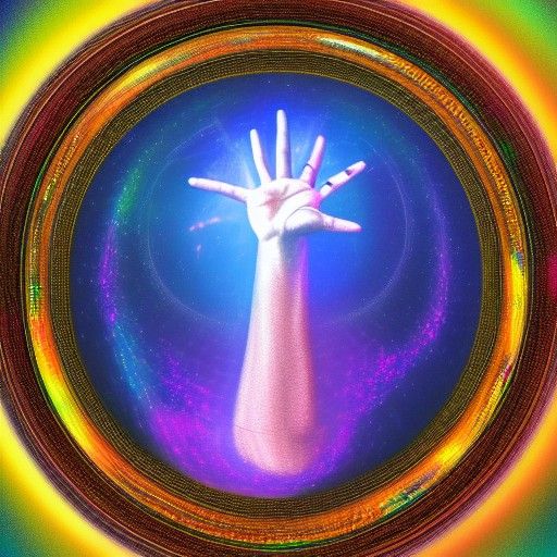 Cosmic Hand Reaching from the Heavens
