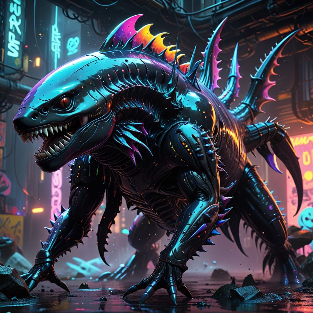 Ethereal, Bioluminescent Alien Predator Unveiled