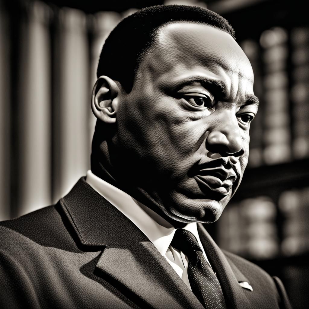 Hyperrealistic Portrait of Dr. Martin Luther King