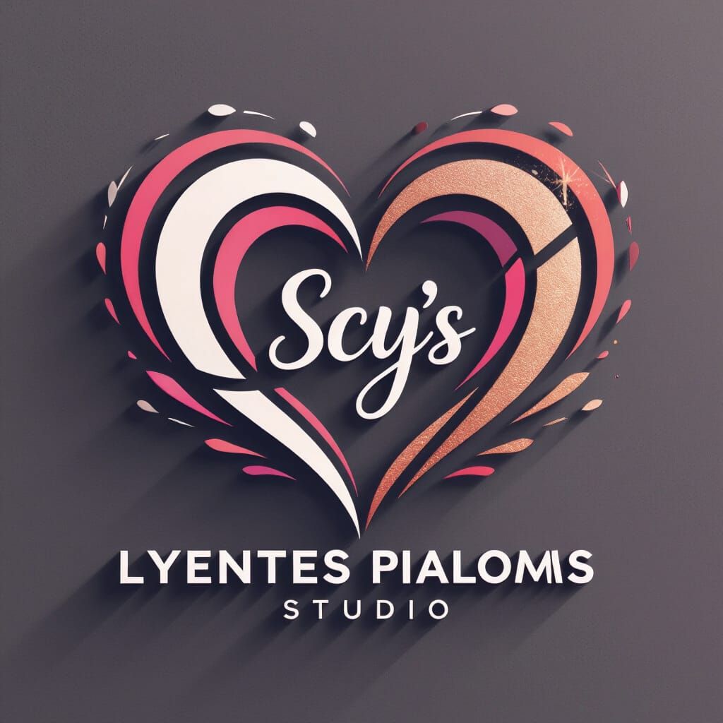 Modern Heart Logo for Women's Fitness Studio