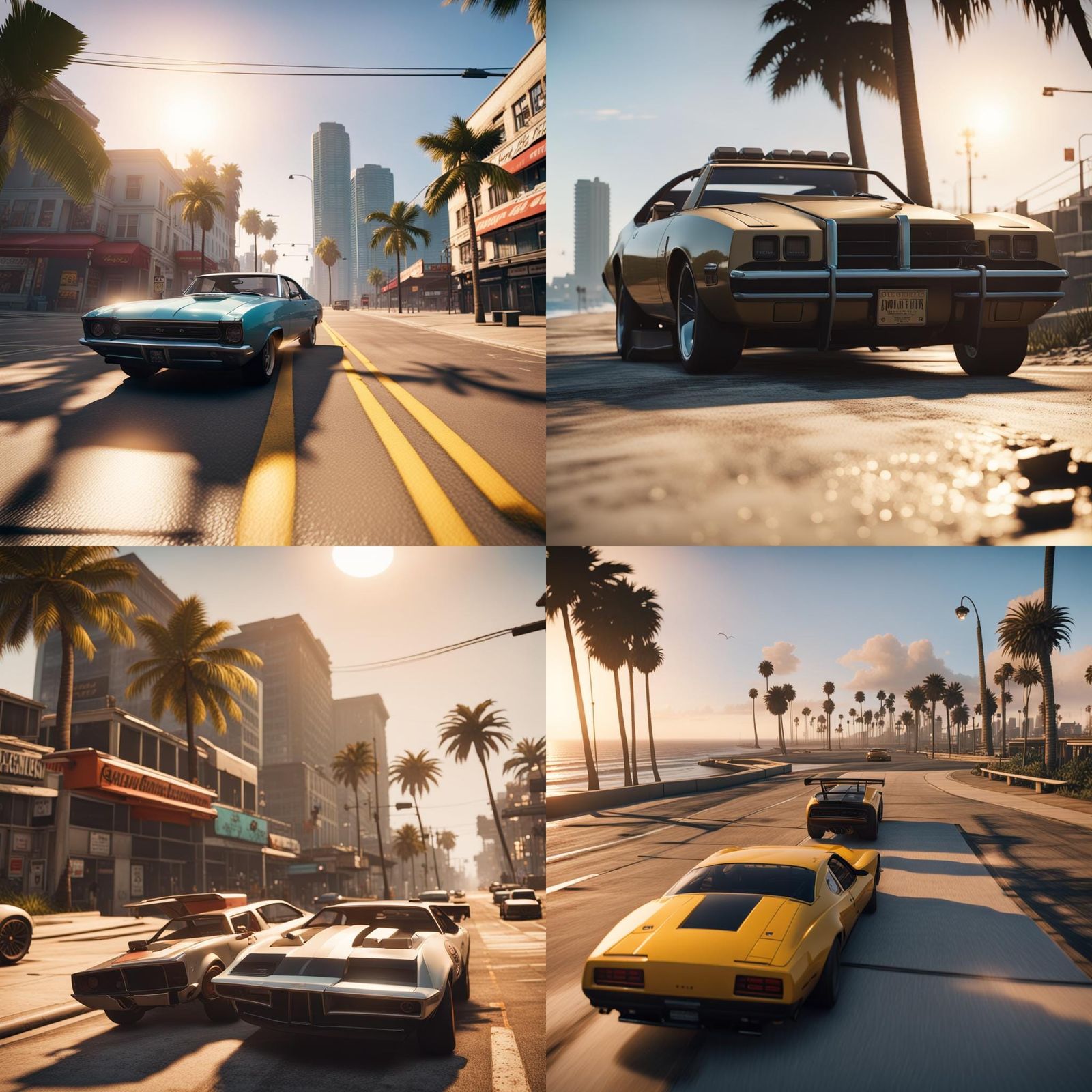 Grand Theft Auto: Daytona Beach, 3D Game Art