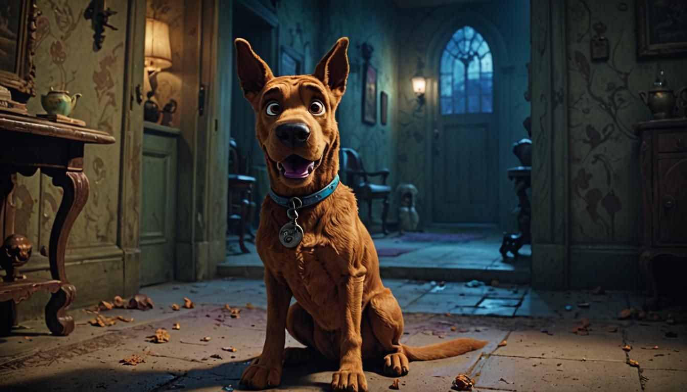 Scooby Doo's Spooky Mansion Adventure: Cinematic Film Still