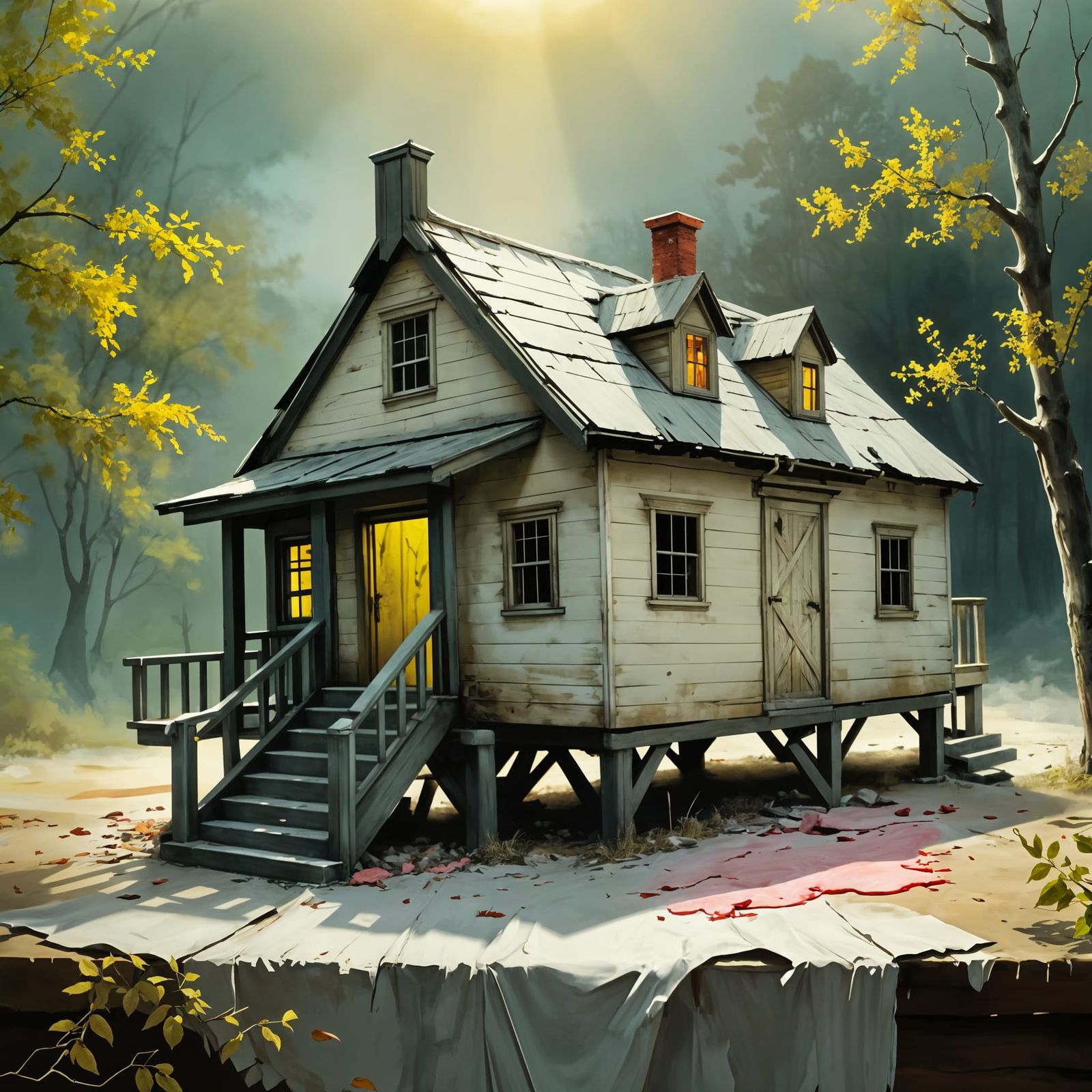 The White Cabin In the Woods