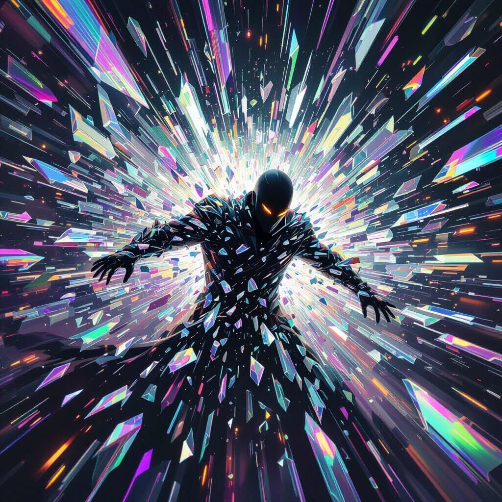 Heroic Figure in Crystal Shard Whirlwind