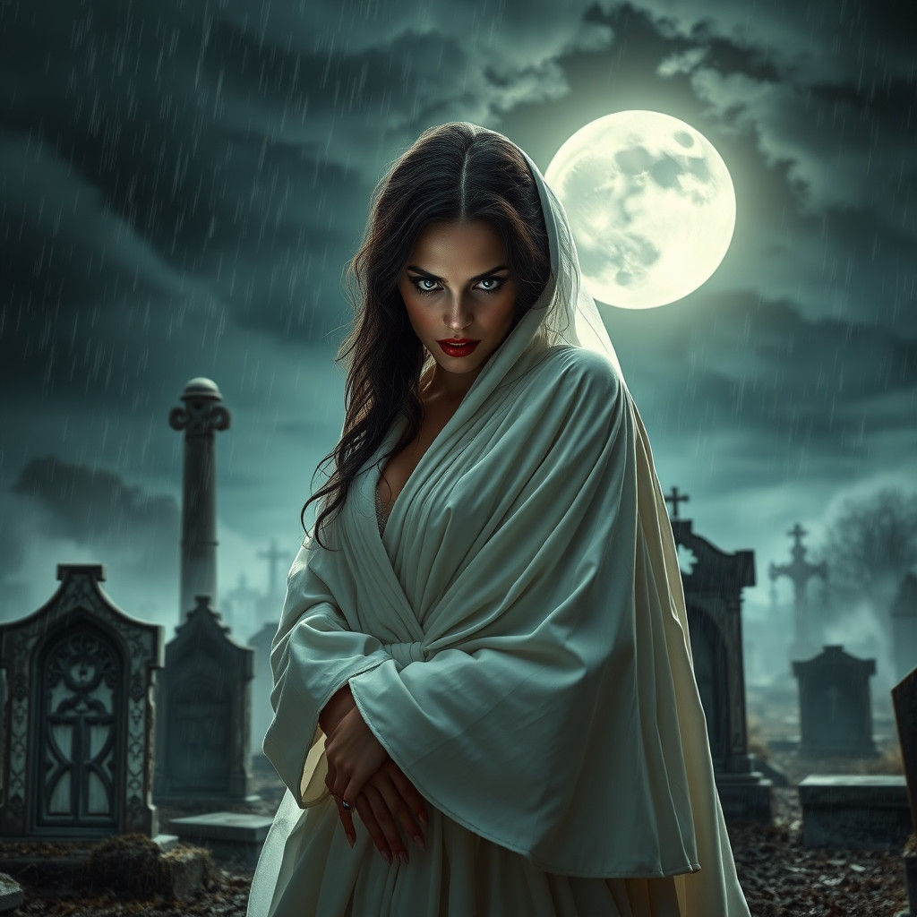 Eternal Vampire Bride in Victorian Mourning