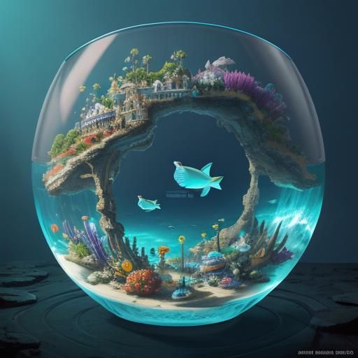 Atlantis in a Glass: 3D Digital Art