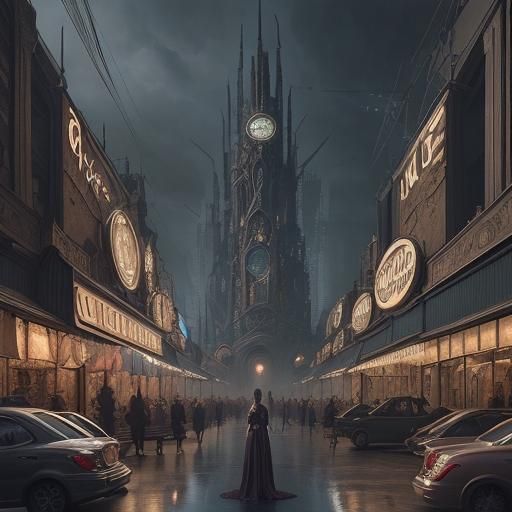 Vintage Dress Shop: Epic Digital Matte Painting
