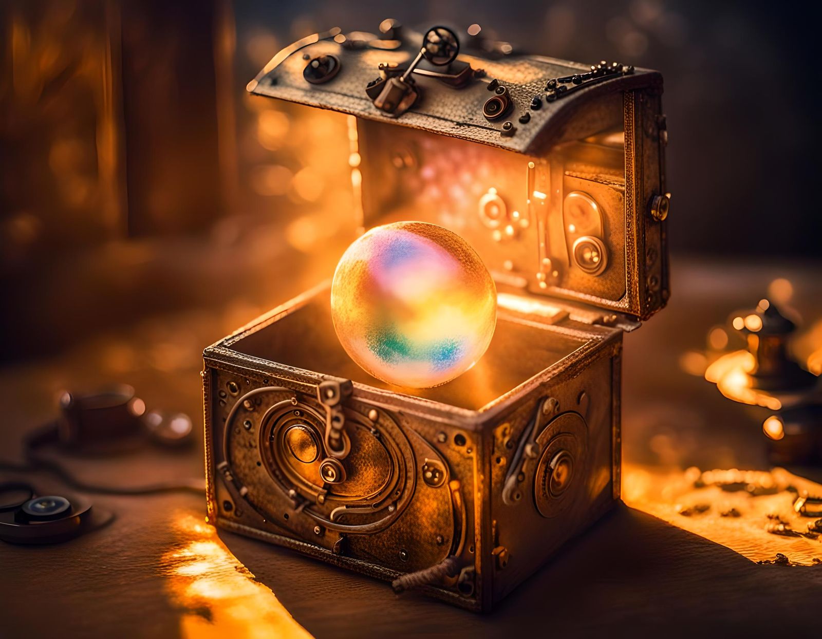 Love Trapped: Avant-Impressionistic Steampunk Art