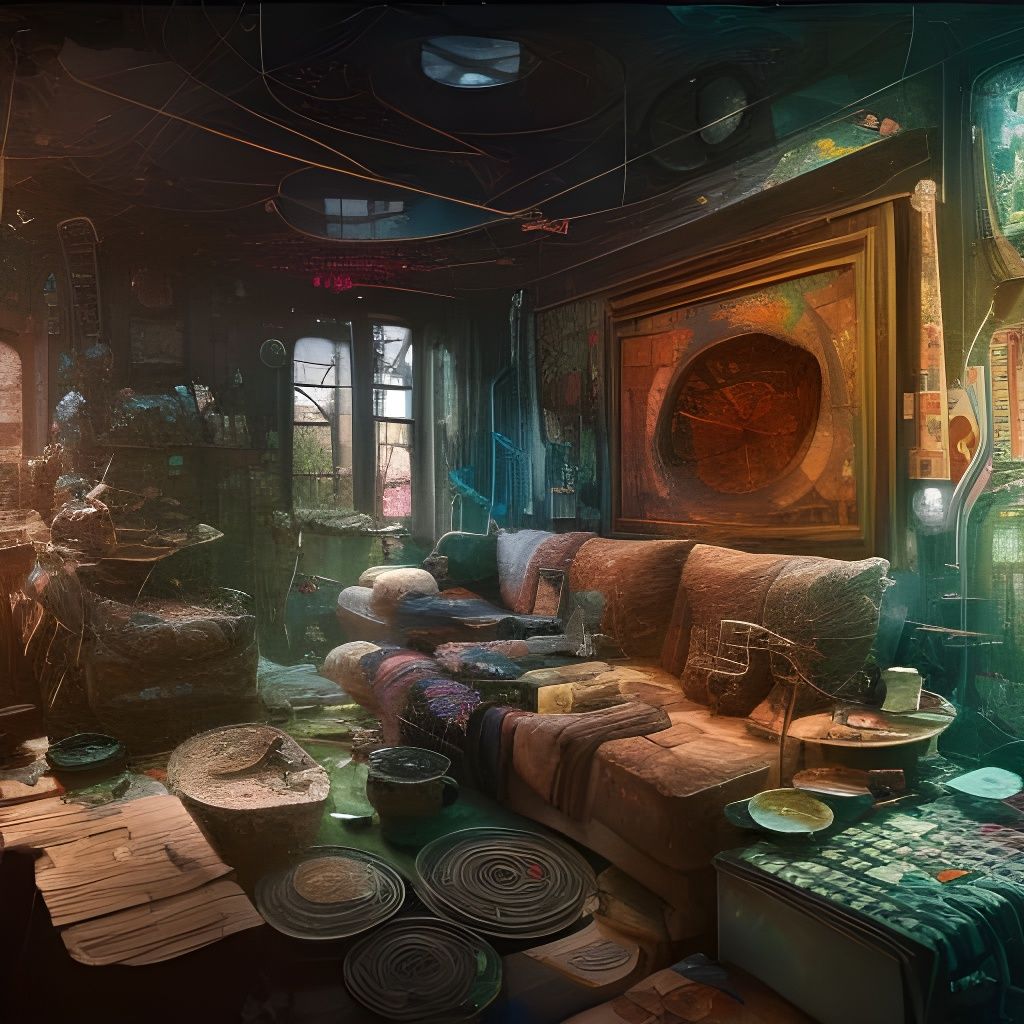 Obsidian Rainbow House with Detailed Interior