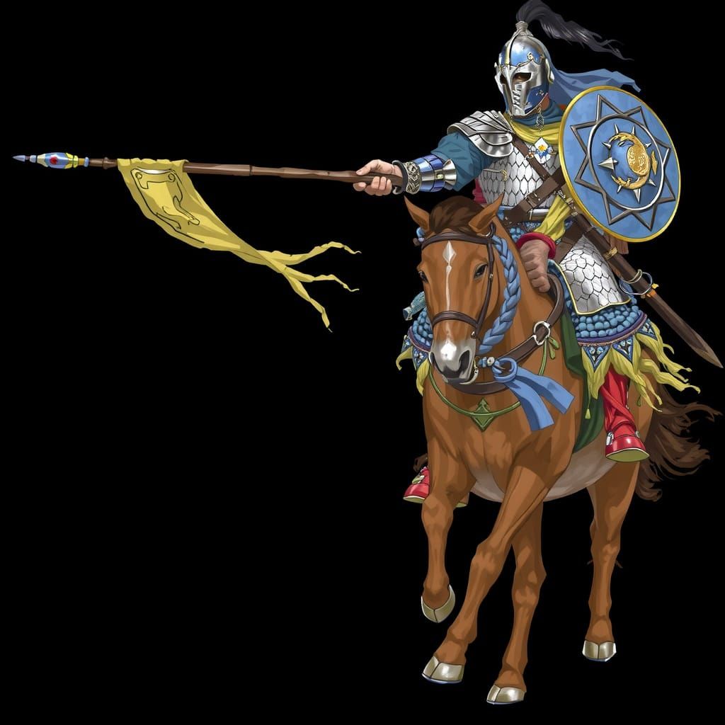 Mamluk Warrior Guards Ancient Desert City Gates