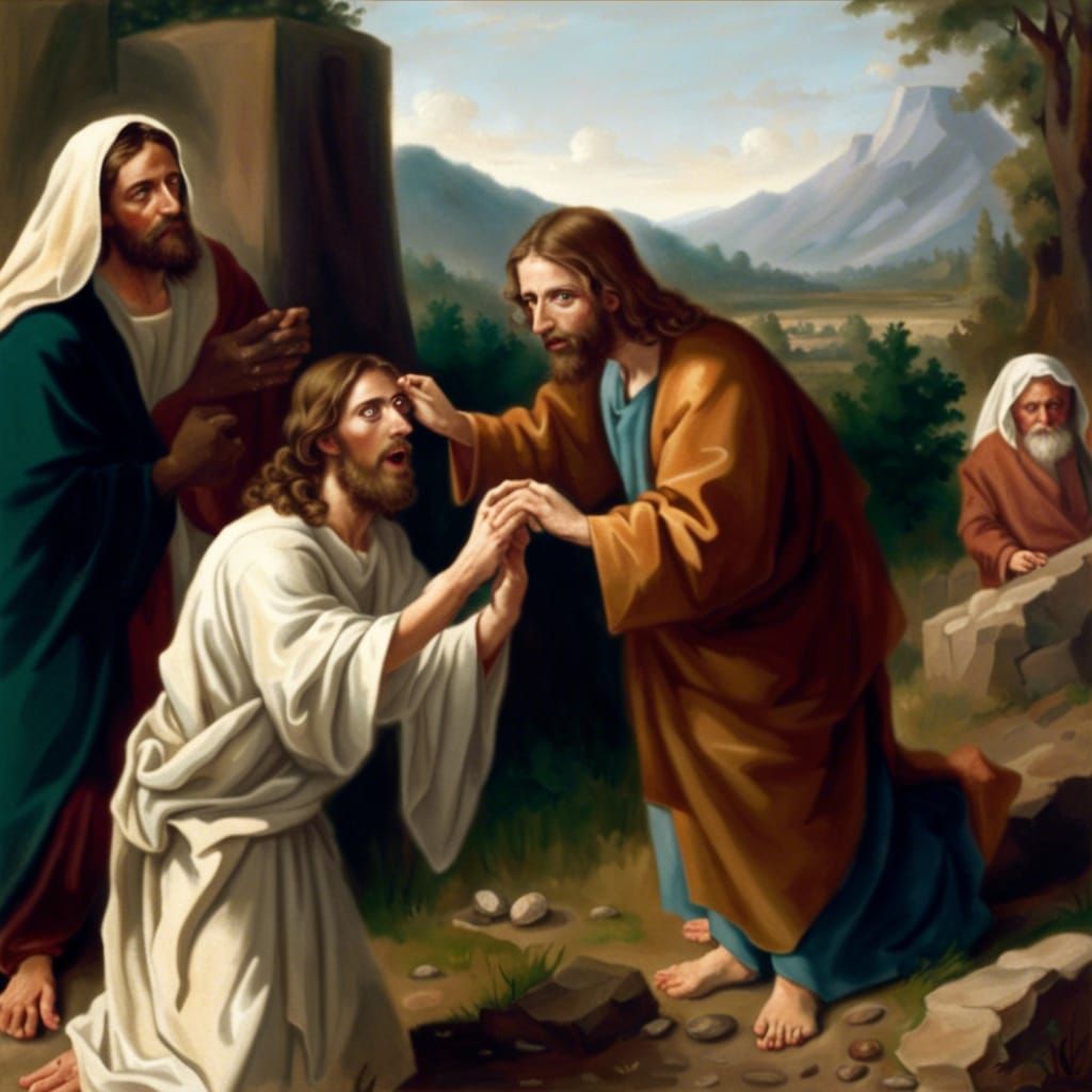 Jesus Creates Eyes from Mud: A Miracle