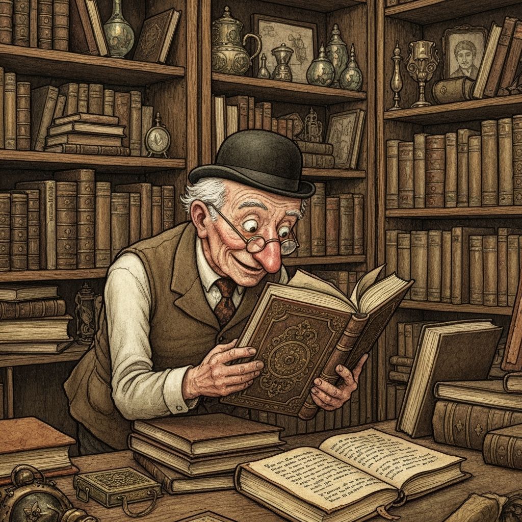 Old Man Finds Ornate Book in Curiosity Shop