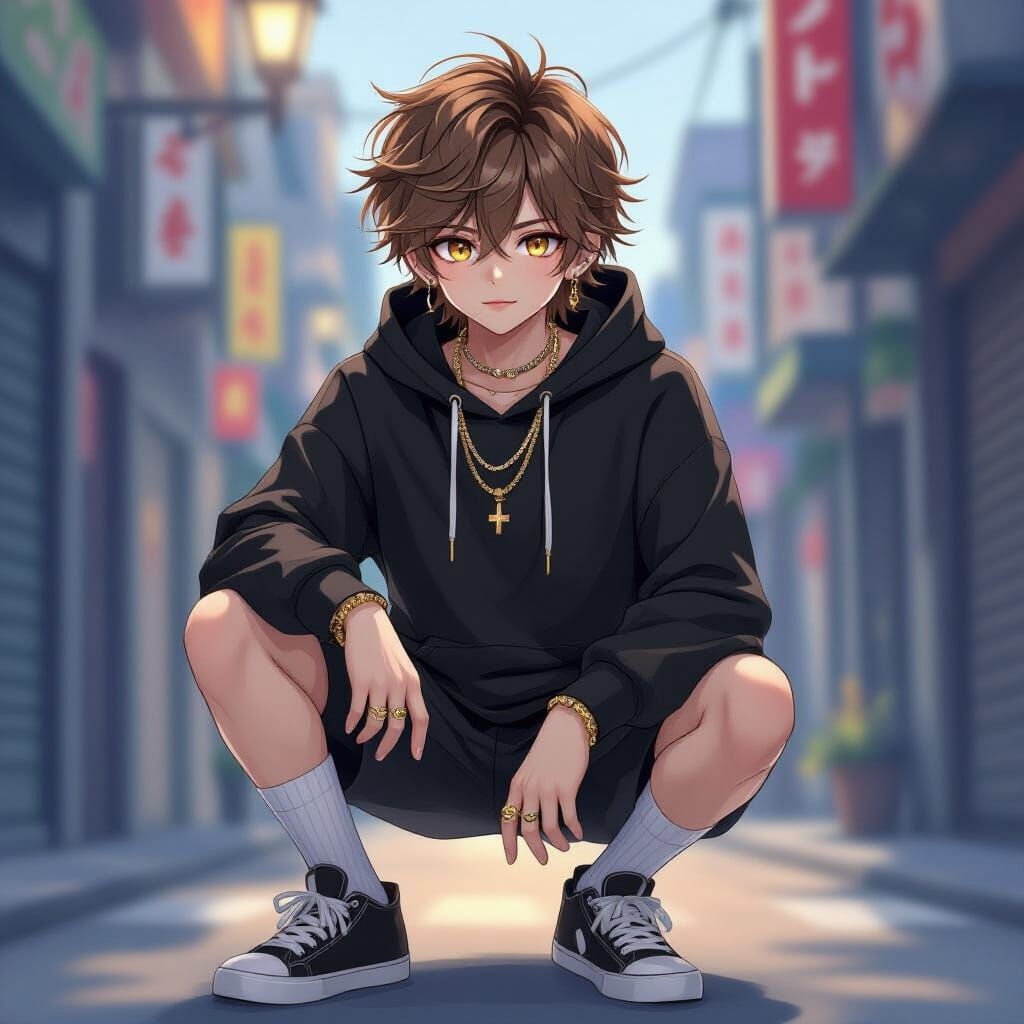 Anime Portrait of Transgender Boy with Unique Features