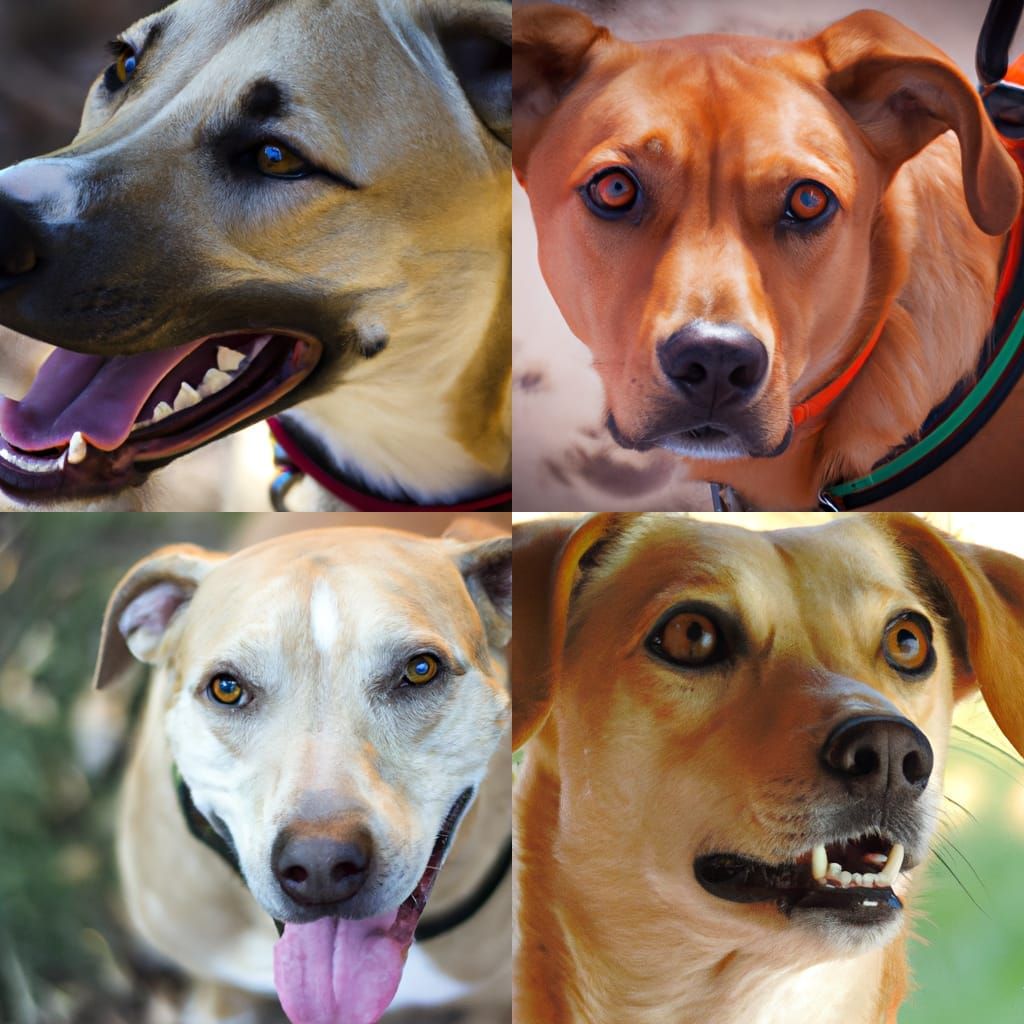 Rescue Dog's Hopeful Face