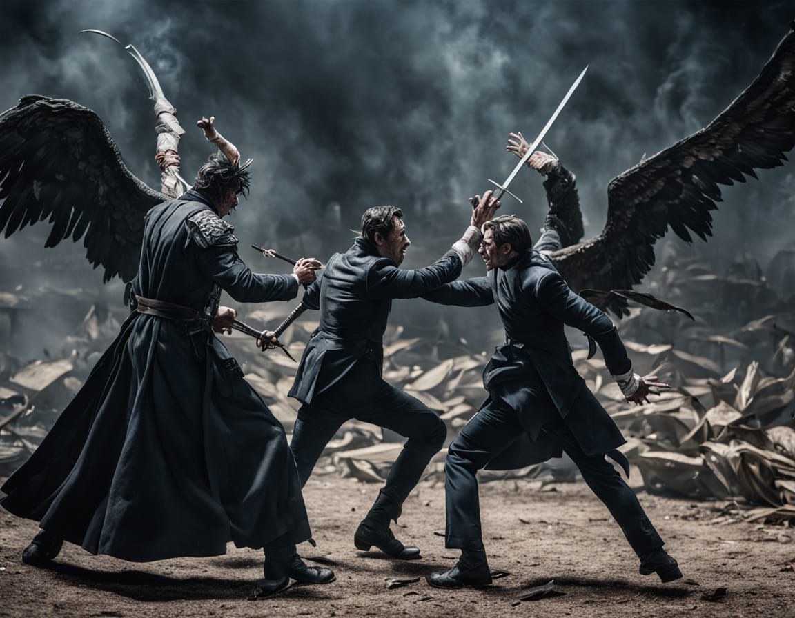 Lucifer Versus Michael: A Dramatic Battle