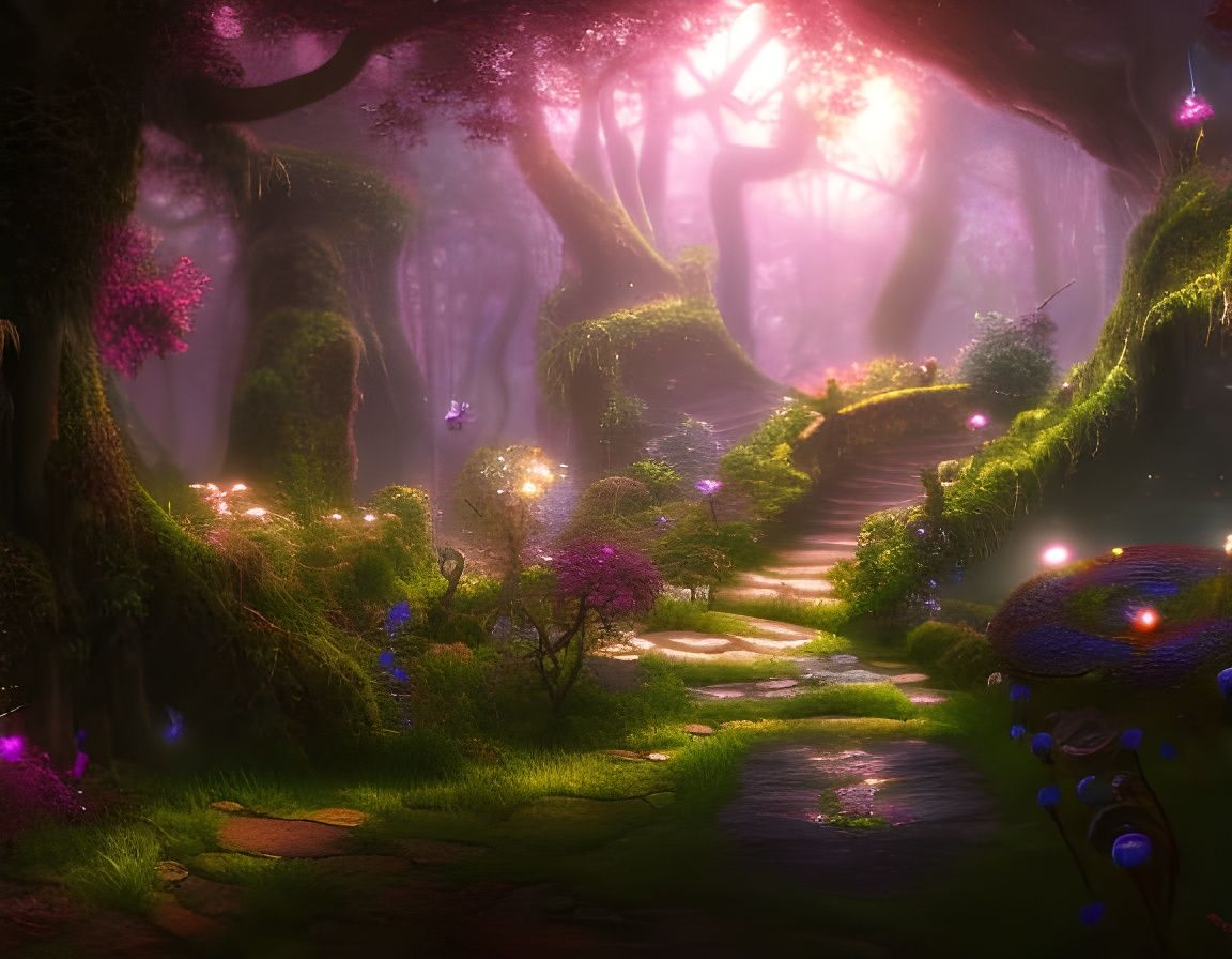 Enchanted Fairy Village in Storybook Forest