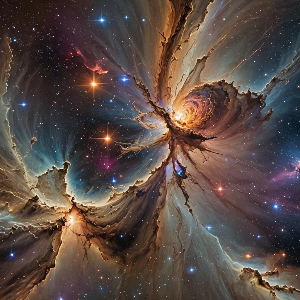 Spectacular Binary Star System in Hyperrealistic Detail