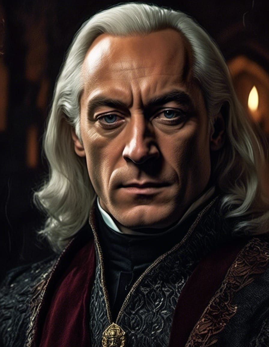 Moody Portrait in Hogwarts Corridor, Digital Painting