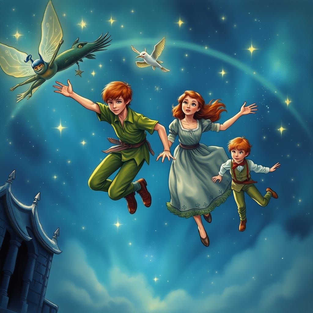 Peter Pan's Flight to Neverland: Alan Lee Style