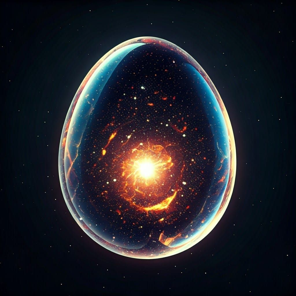 Crystal Egg Filled with Stardust