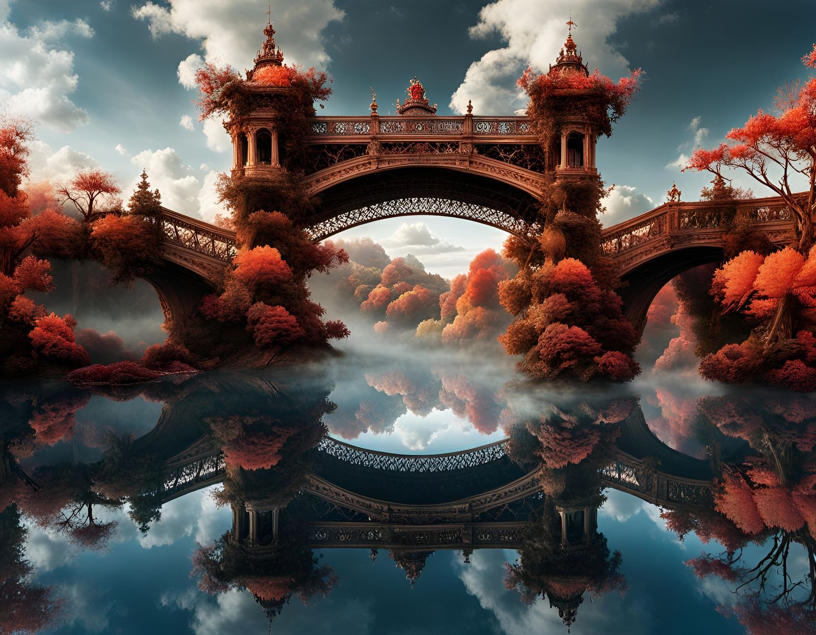 A Bridge Over The Calm Waters of Utopia 
Starter prompts use...