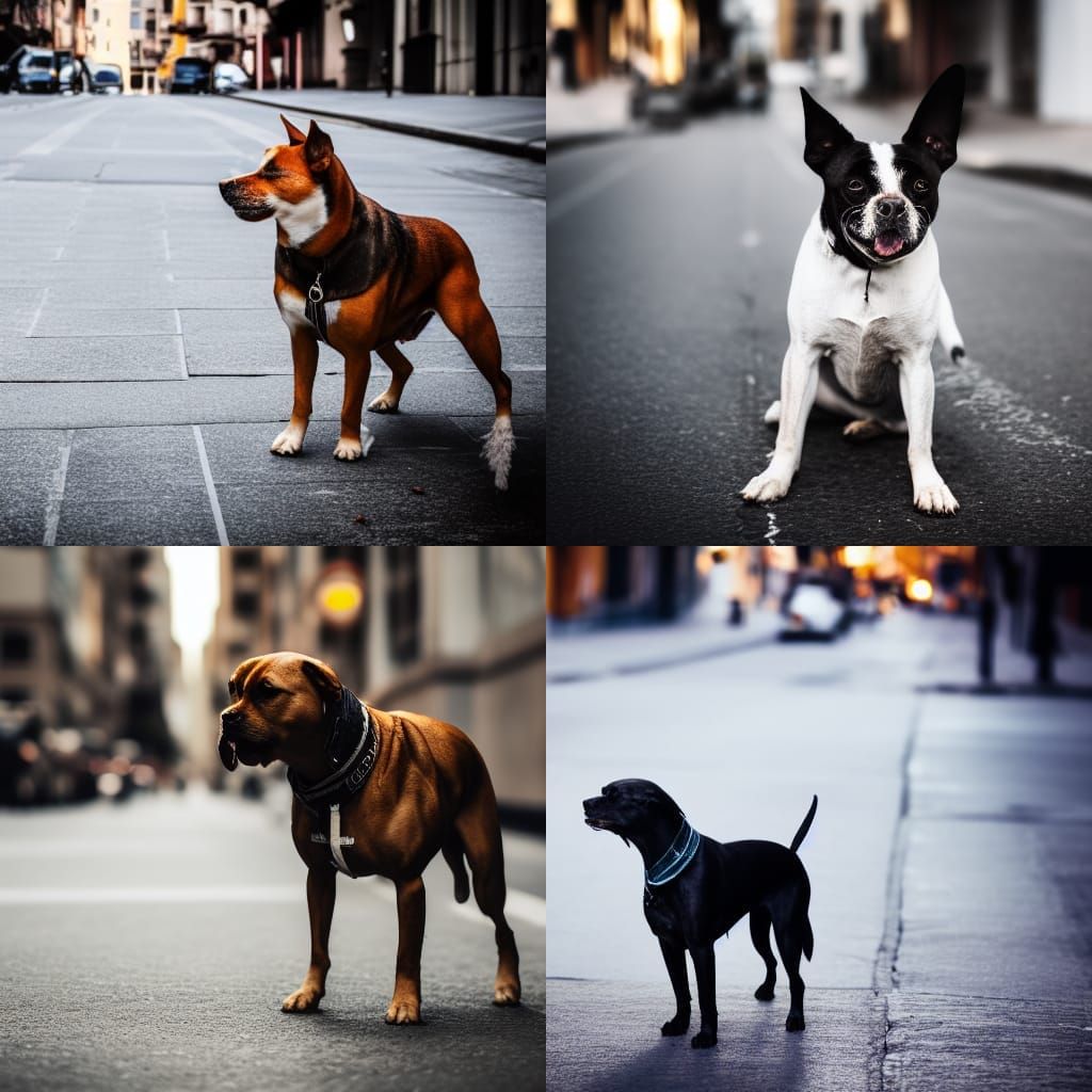 Distressed Street Dog: Professional Photography