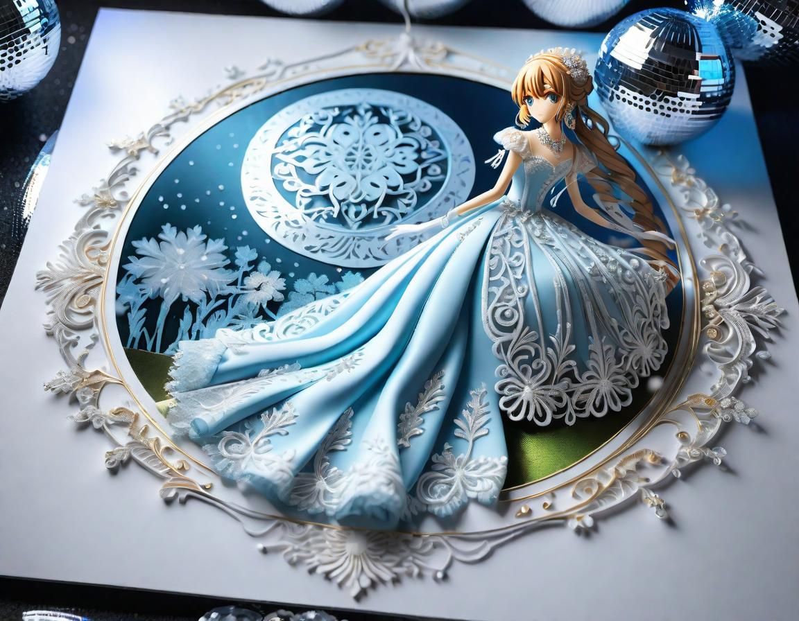 Surreal Hydrangea Face: 3D Concept Art