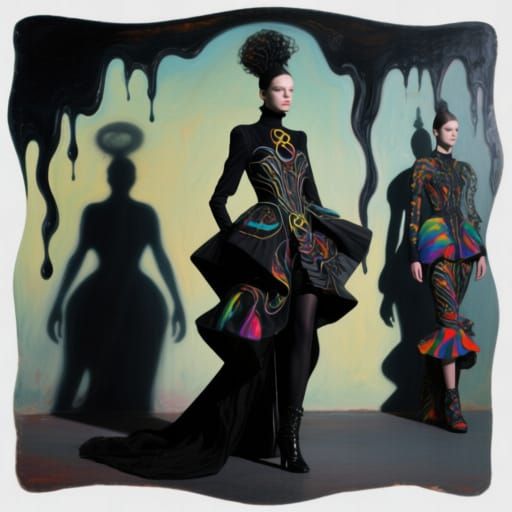 Avant-Garde Fashion Rebellion in Dalí-Inspired Haute Couture