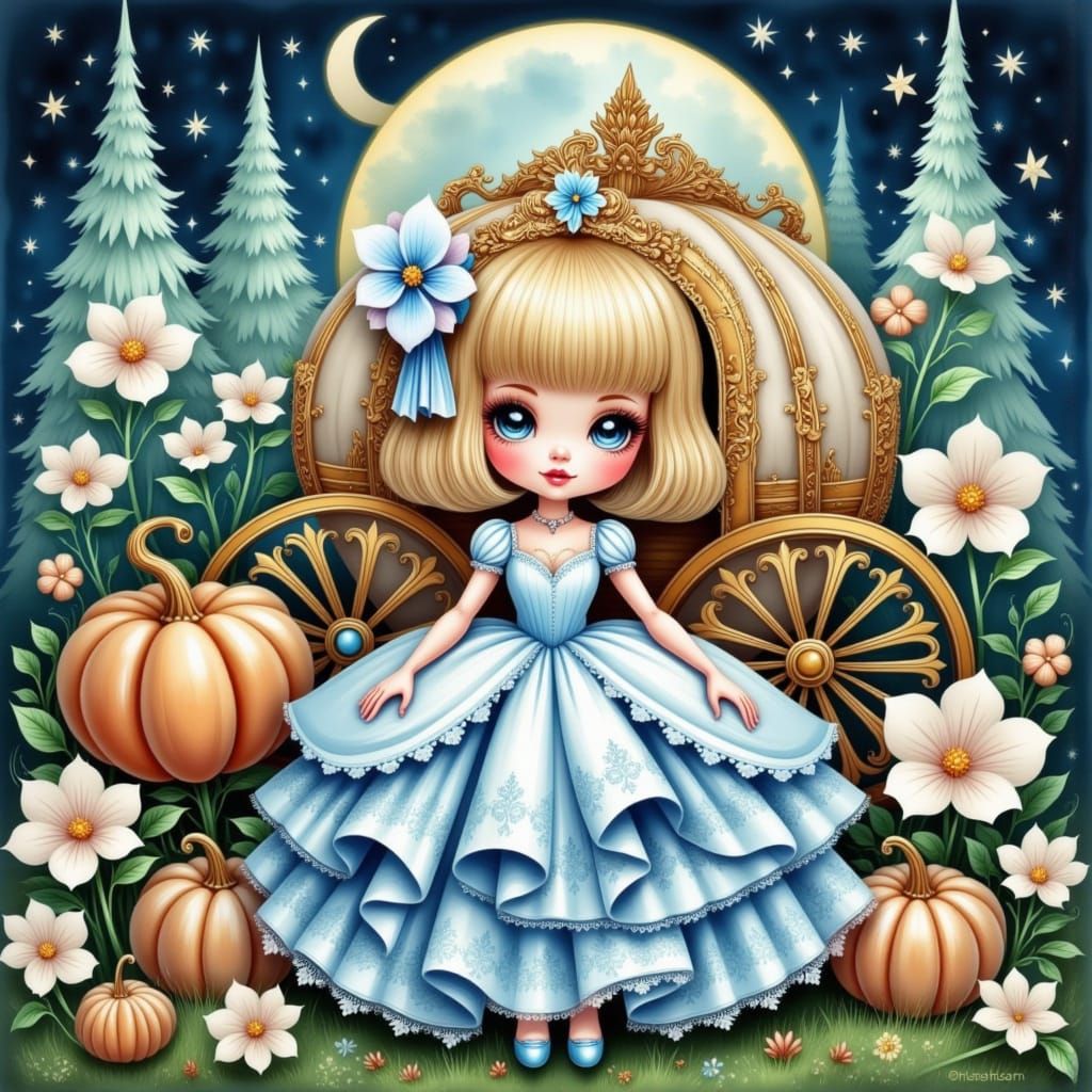 Cinderella <lora:Animals Cute Hairdos:1.0> <lora:Thaitanium:1.0> <lora:Cozy Pastel:1.0> <lora:Painterly:1.0>