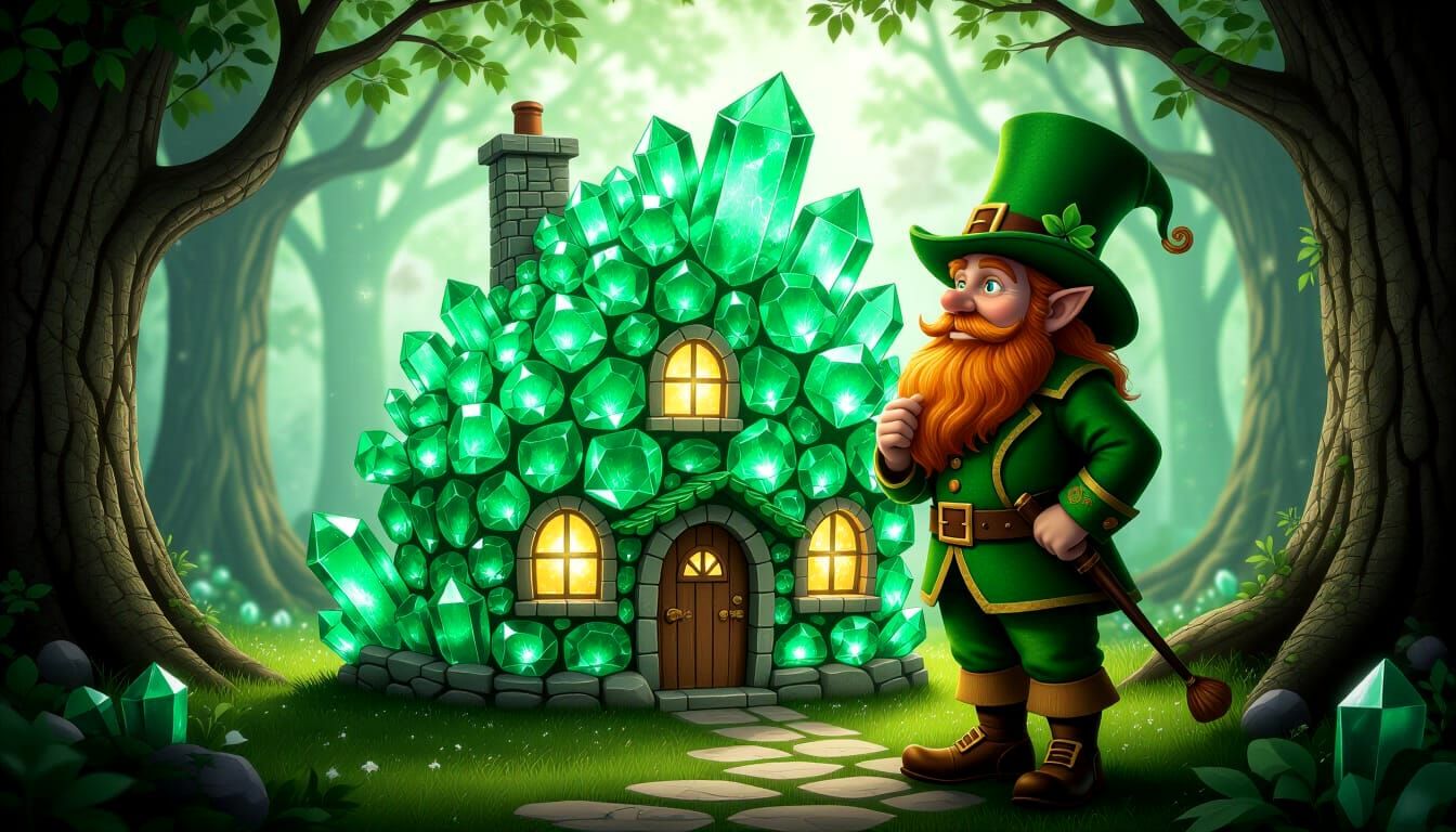 Enchanted Emerald Cottage in Gemstone Wood