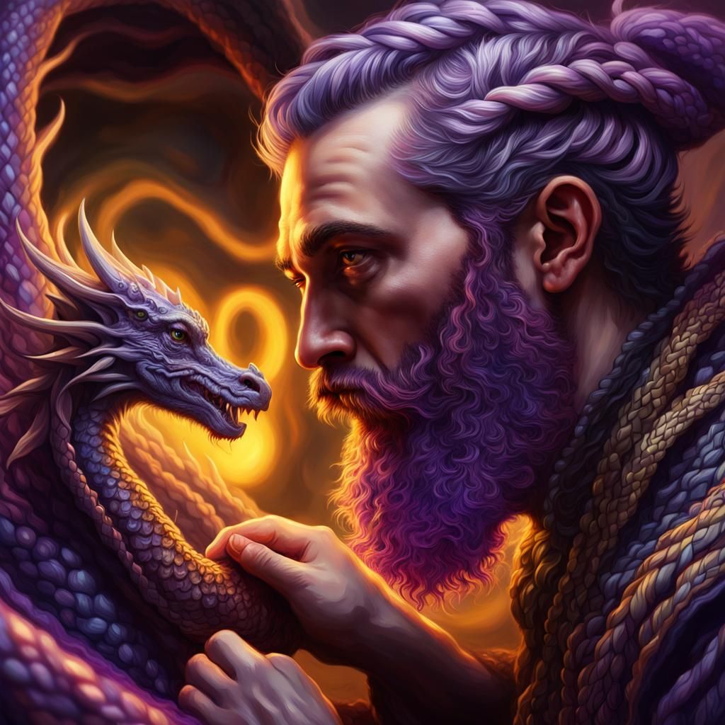 Dragon's Nest: Braided Beard in Dark Fantasy Art