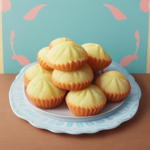 Madeleine Cakes in Candyland Art Style