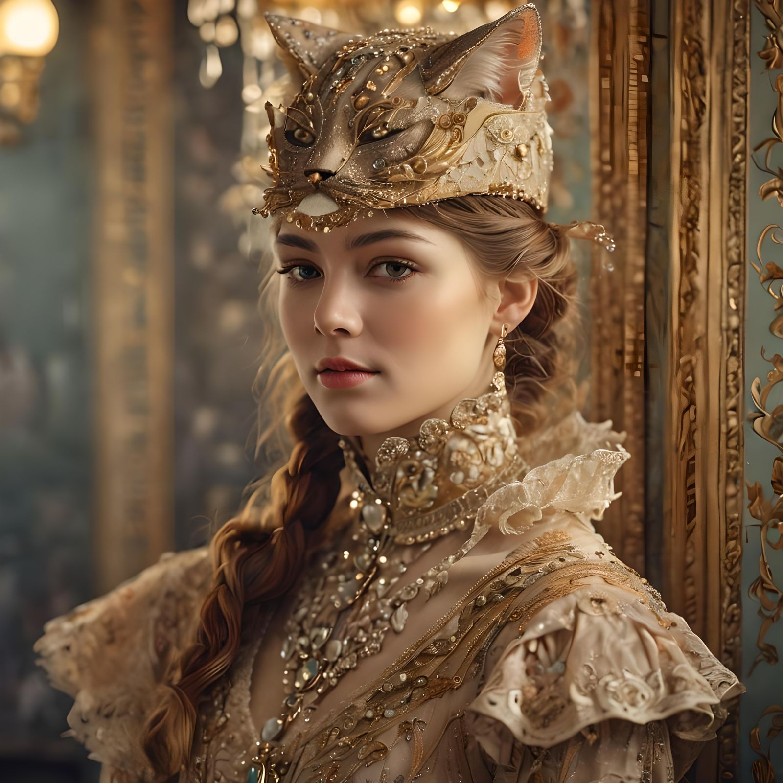 Woman's Cat-Shaped Hat, 1910s Fashion