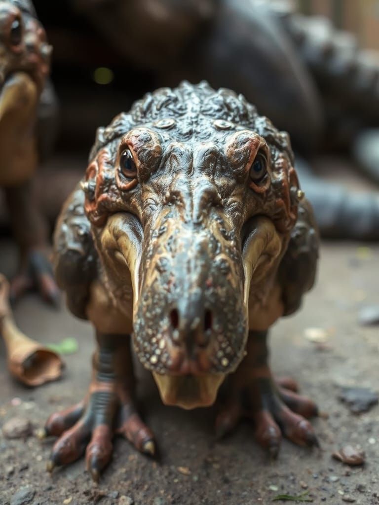 Terrifying Prehistoric Platypus Portrait in High Detail