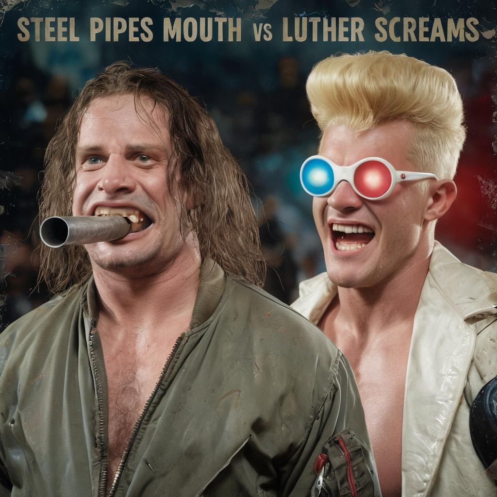 Steel Pipes Mouth vs Luther Screams: 1930s Wrestling