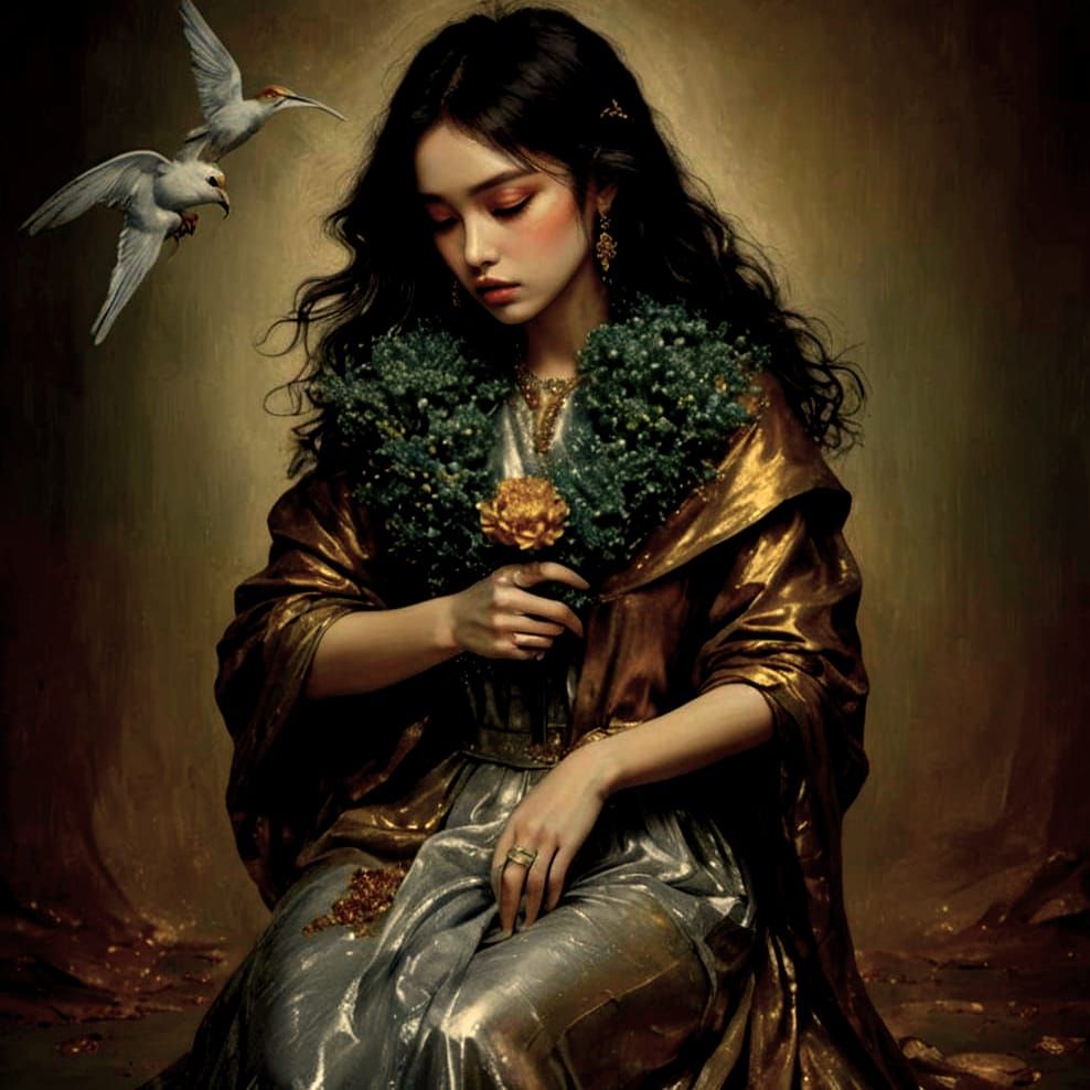 Elegant Gold and Silver Pastel Design