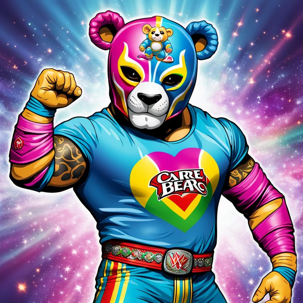 WWE Rey Mysterio as a Care Bear