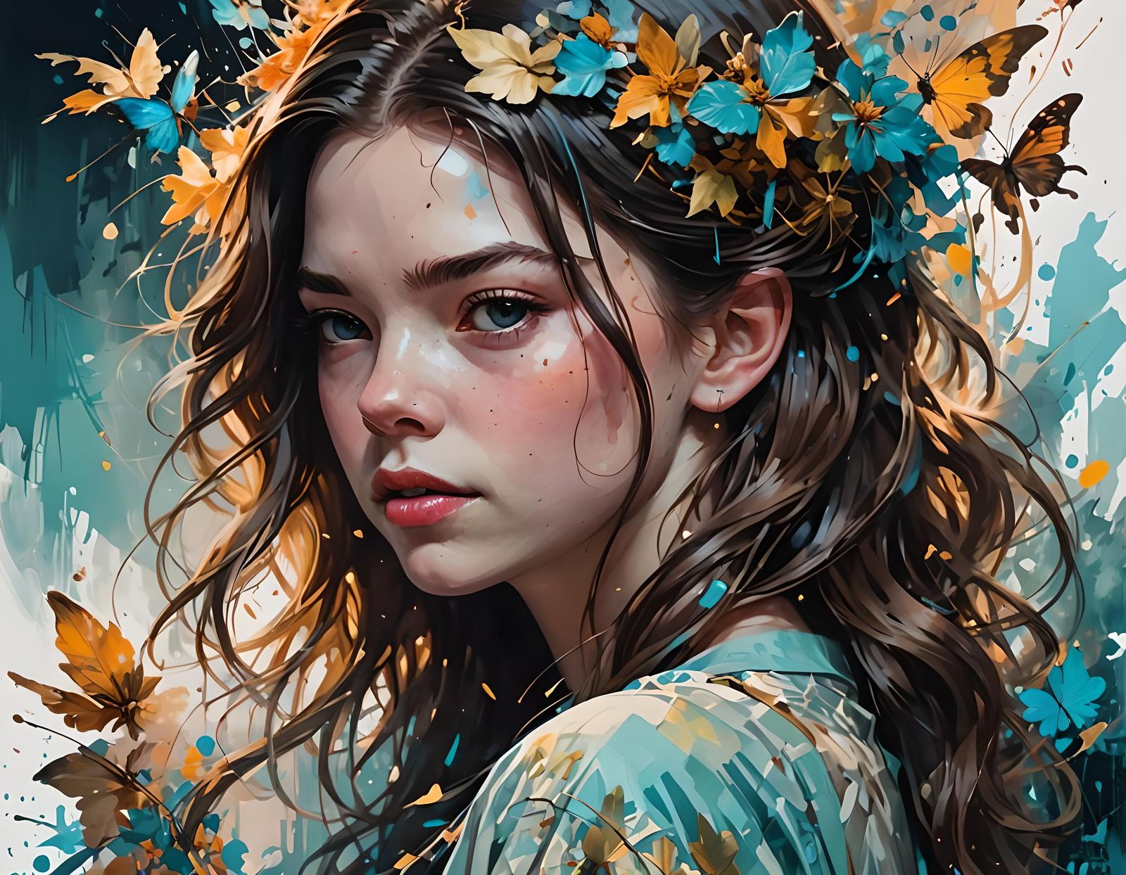 Anya Taylor-Joy Portrait in Opulent Style