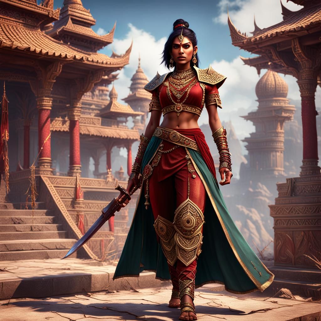 Powerful Villain in Ruby Kingdom: Fantasy Art