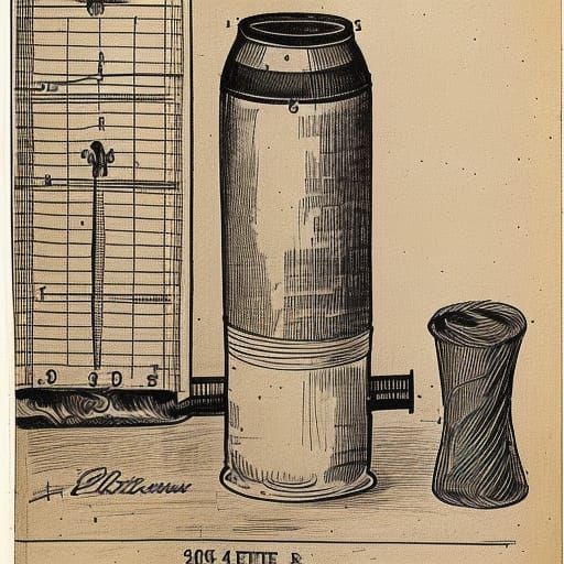 Four Loko: Da Vinci Invention Sketch in Renaissance Style