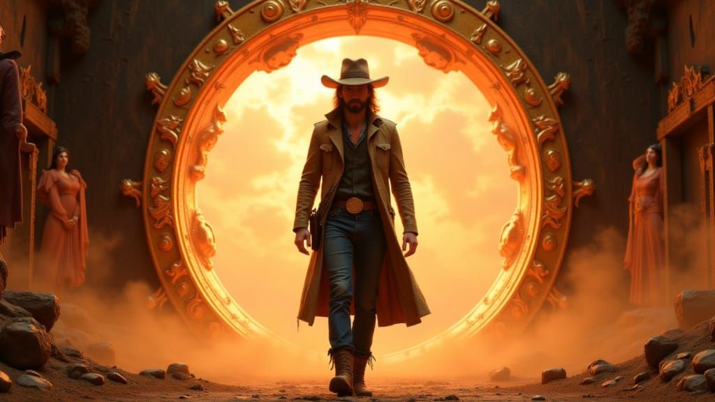 Time Traveler Arrives in Wild West Through Portal