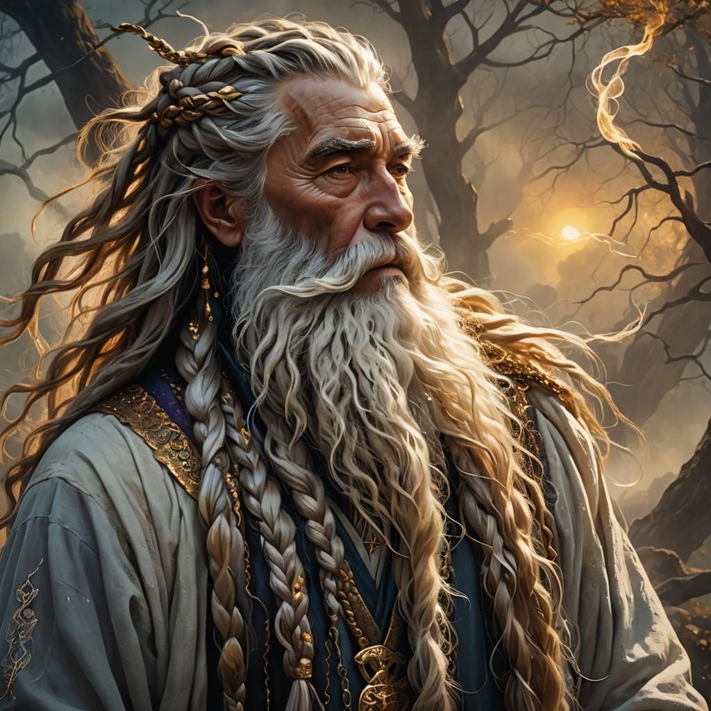 Wizard's Magical Beard: Fantasy Concept Art