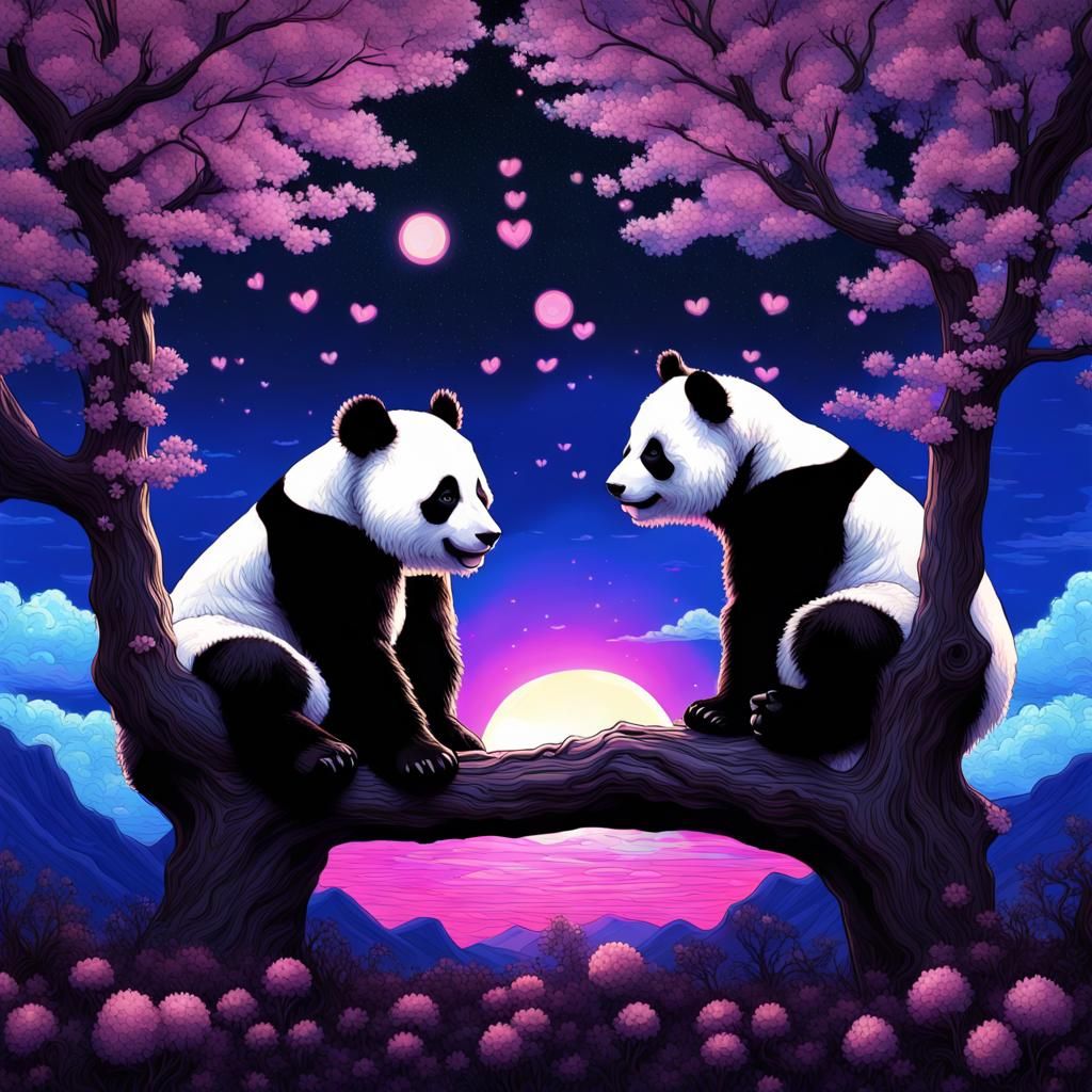 UV pandas inlove <3