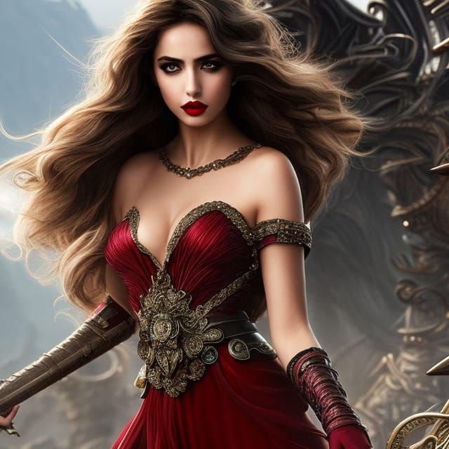 Elegant Princess Portrait in Fantasy Art Style