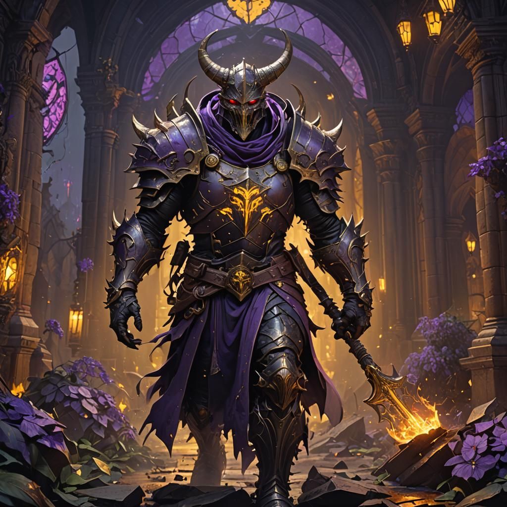 Demon Knight in Dark Fantasy Concept Art